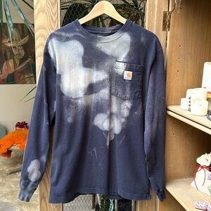 Carhartt Navy Blue Long Sleeve Tee